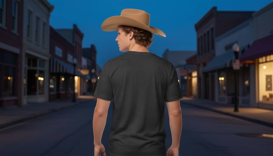 Model Wearing Shirt