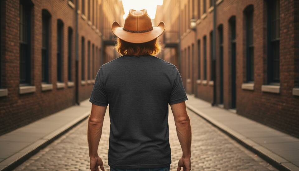 Model Wearing Shirt
