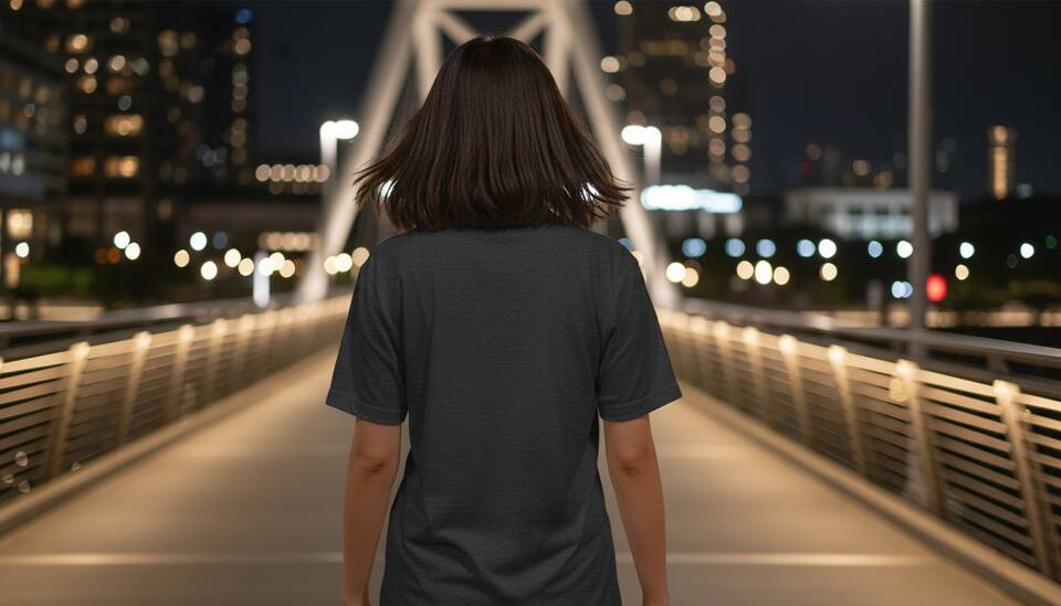 Model Wearing Shirt
