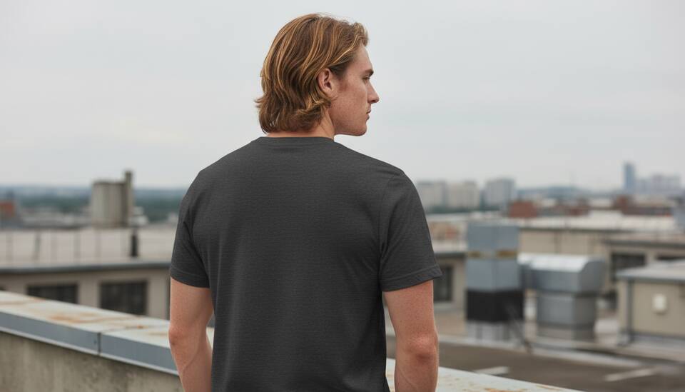 Model Wearing Shirt