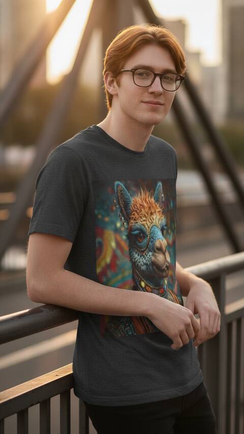 Model Wearing Shirt