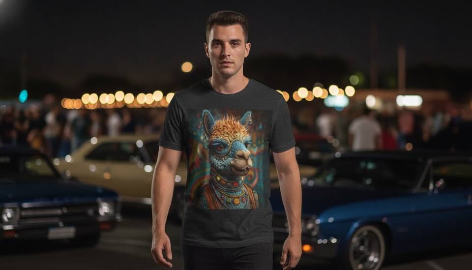 Model Wearing Shirt