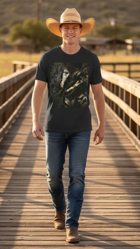 Model Wearing Shirt