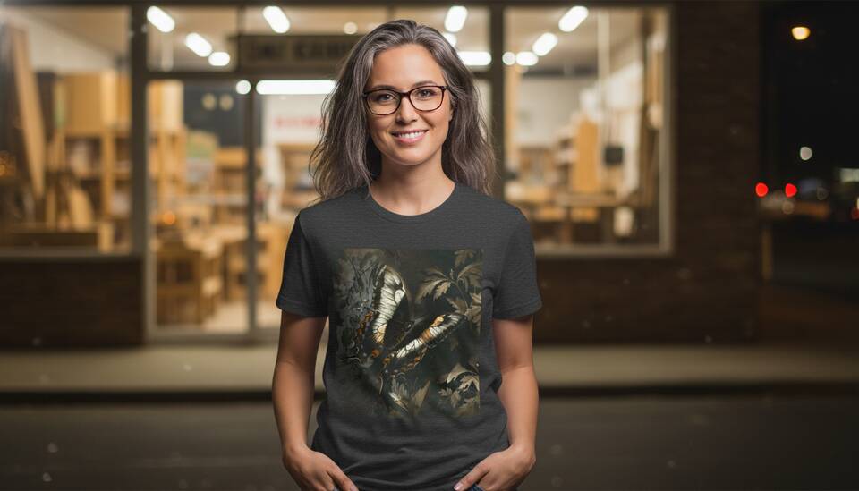 Model Wearing Shirt