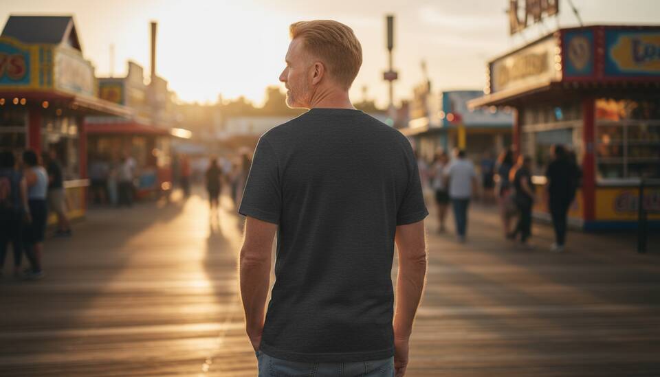 Model Wearing Shirt