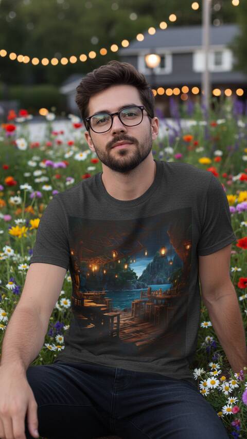 Model Wearing Shirt