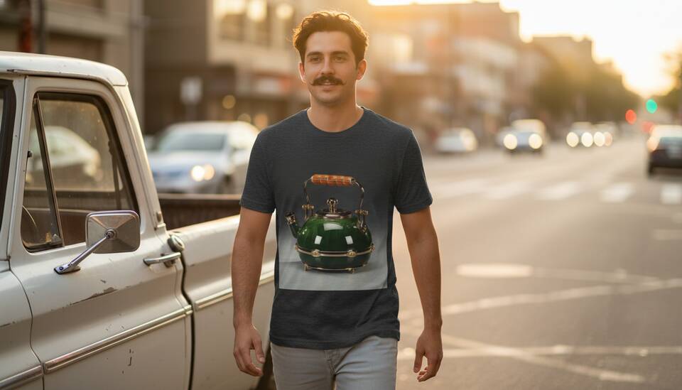 Model Wearing Shirt