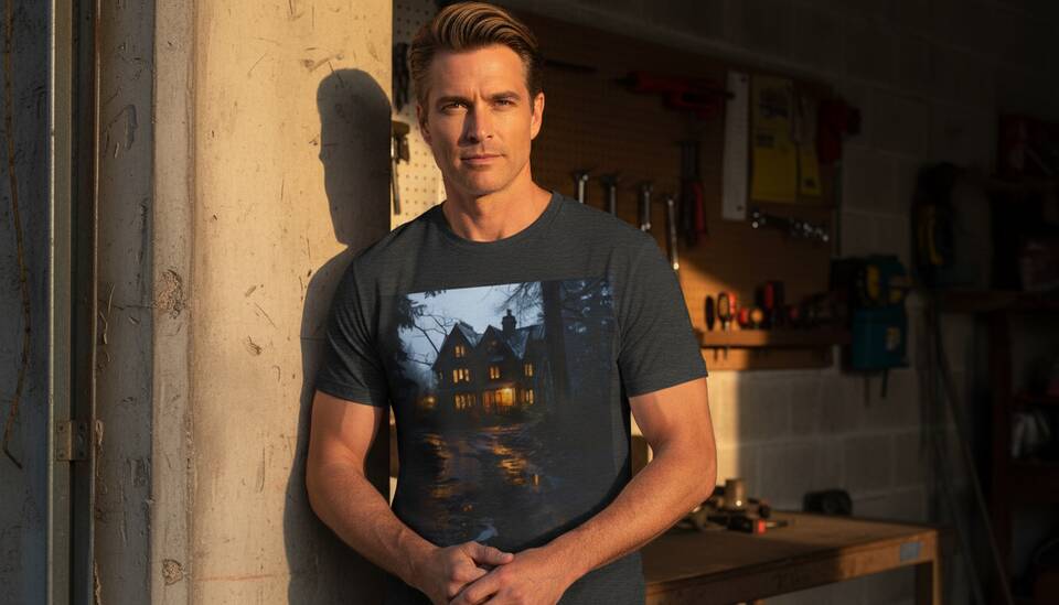 Model Wearing Shirt