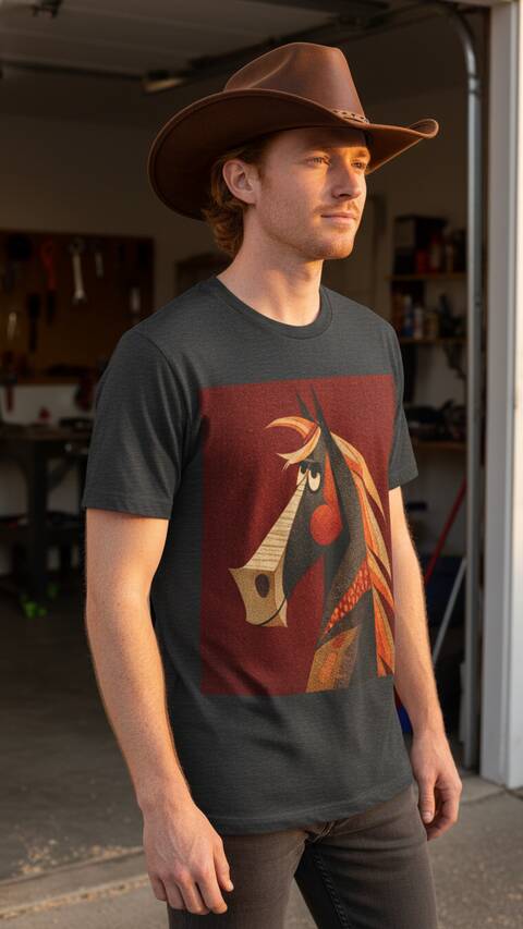 Model Wearing Shirt