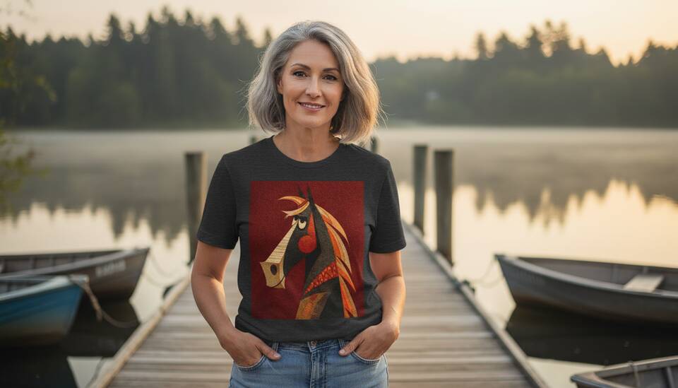 Model Wearing Shirt
