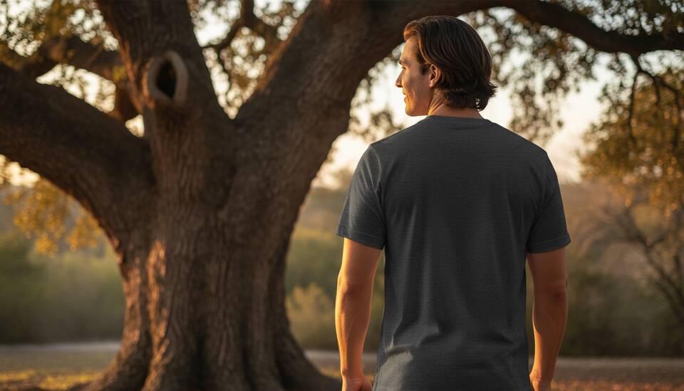 Model Wearing Shirt