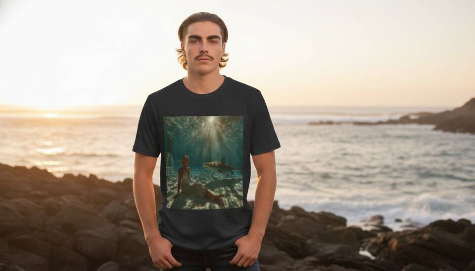Model Wearing Shirt