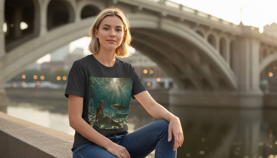 Model Wearing Shirt