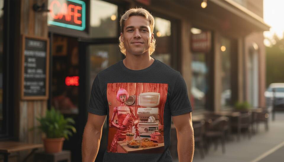 Model Wearing Shirt