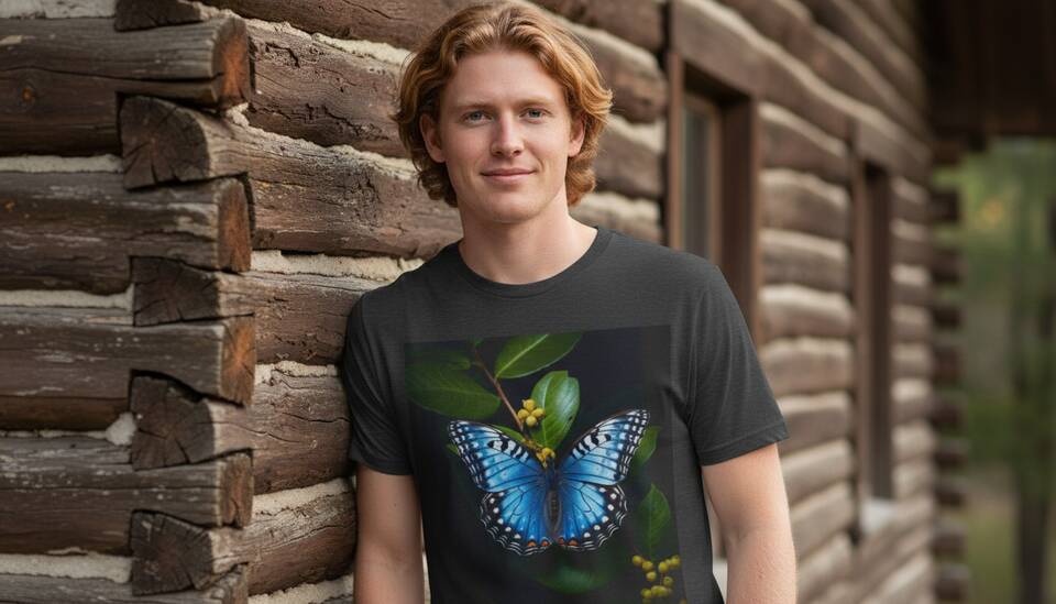 Model Wearing Shirt