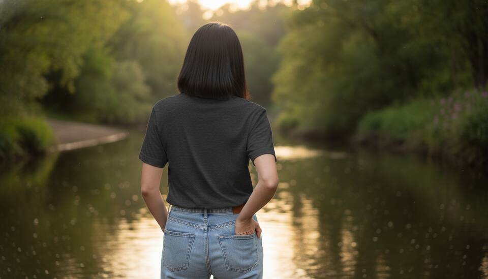 Model Wearing Shirt