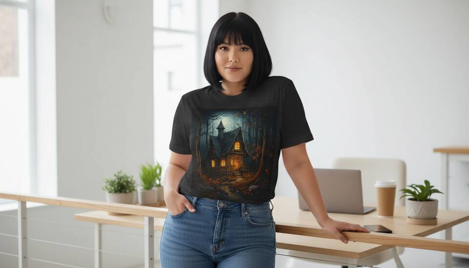 Model Wearing Shirt