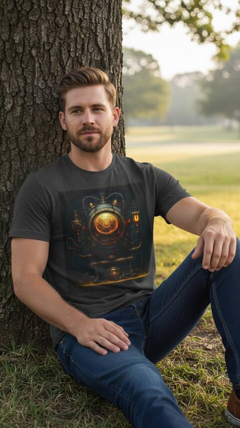 Model Wearing Shirt