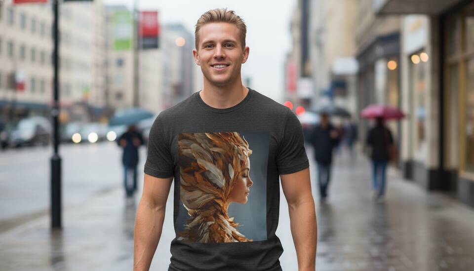 Model Wearing Shirt