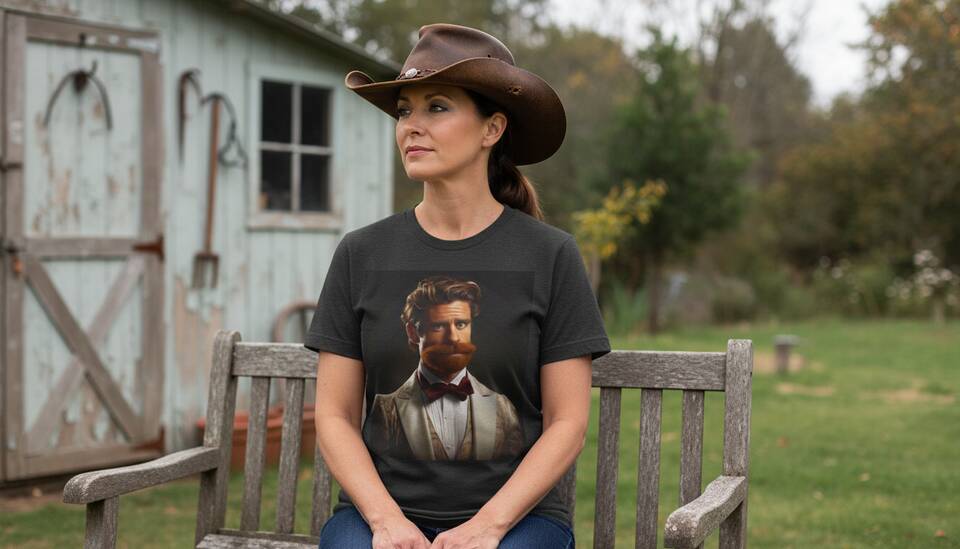 Model Wearing Shirt