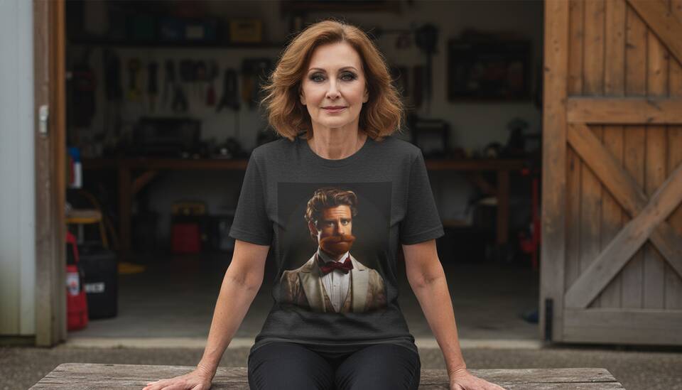 Model Wearing Shirt