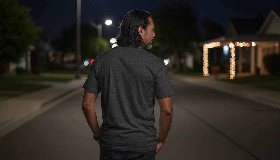 Model Wearing Shirt