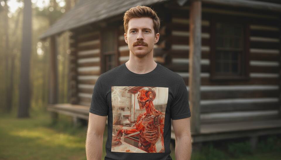 Model Wearing Shirt