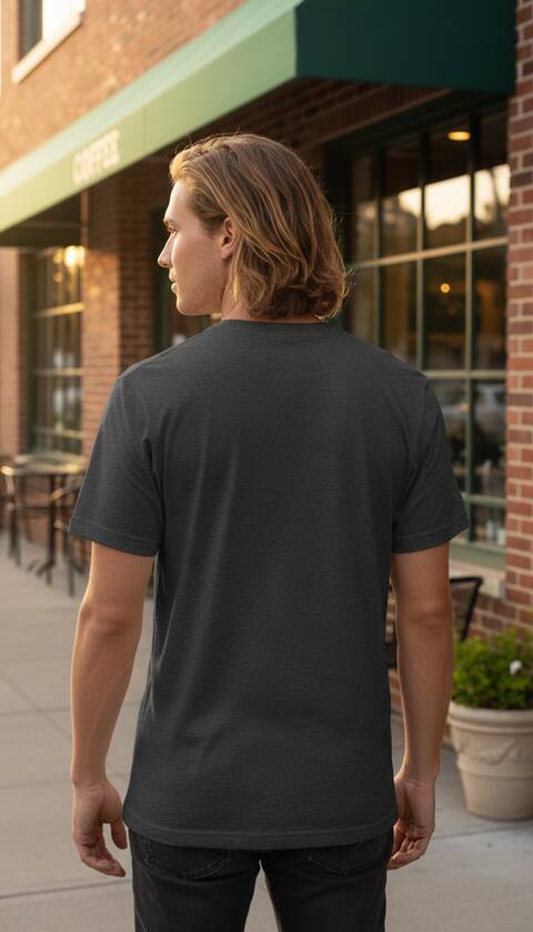 Model Wearing Shirt