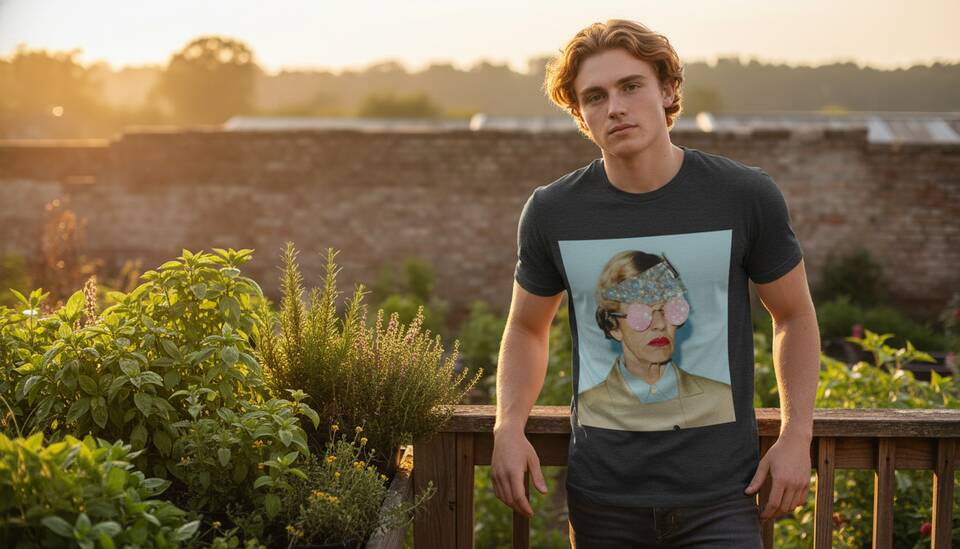 Model Wearing Shirt