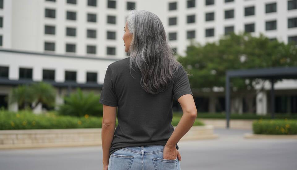 Model Wearing Shirt