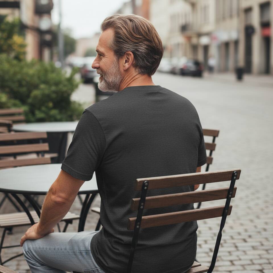 Model Wearing Shirt