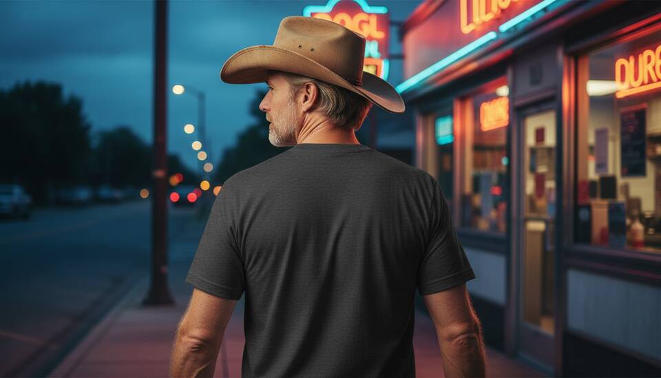 Model Wearing Shirt
