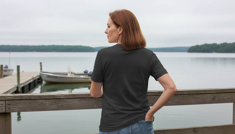 Model Wearing Shirt