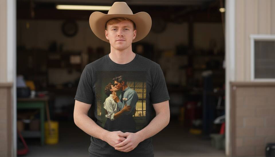 Model Wearing Shirt