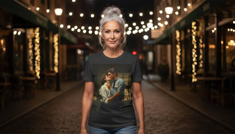 Model Wearing Shirt