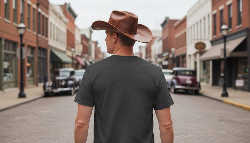 Model Wearing Shirt