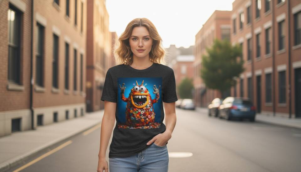 Model Wearing Shirt