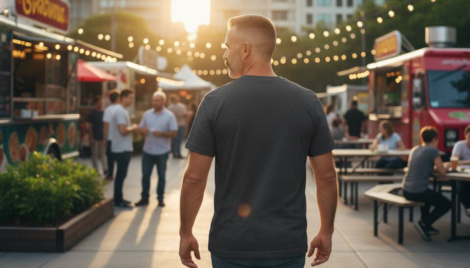 Model Wearing Shirt