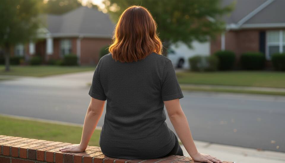 Model Wearing Shirt