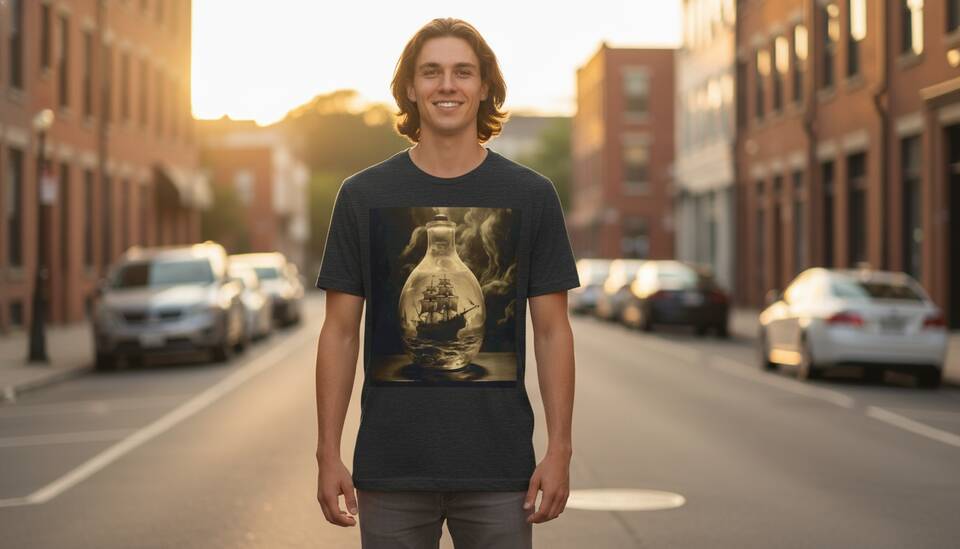 Model Wearing Shirt