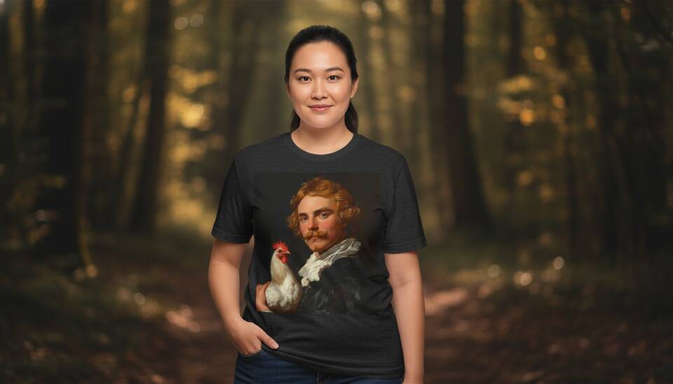 Model Wearing Shirt