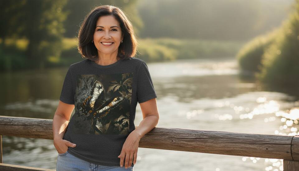 Model Wearing Shirt