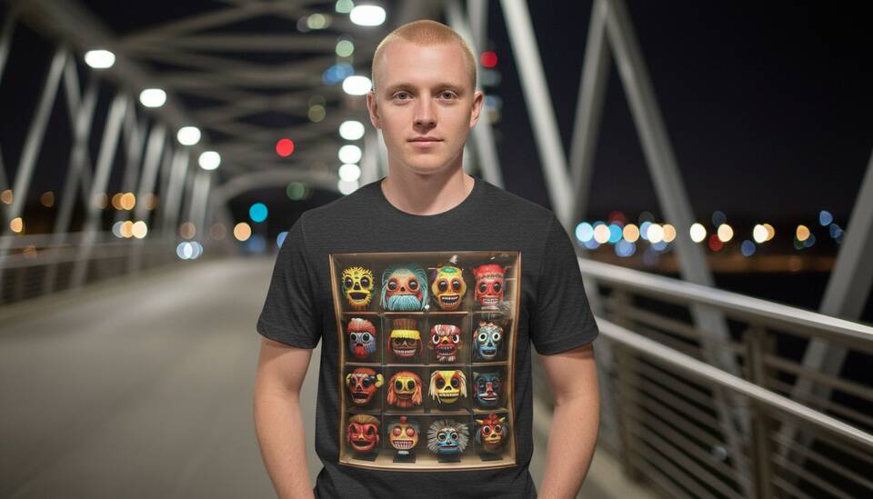 Model Wearing Shirt