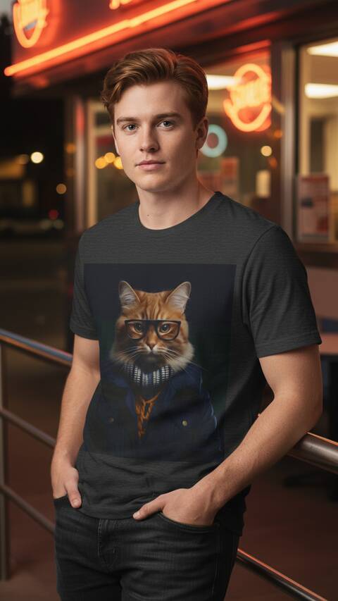 Model Wearing Shirt