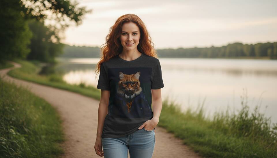 Model Wearing Shirt