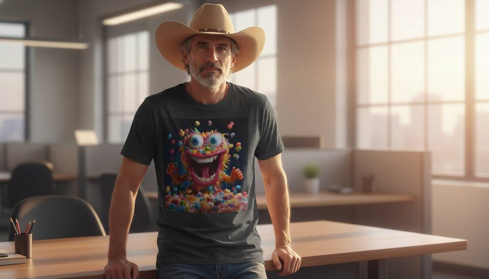 Model Wearing Shirt