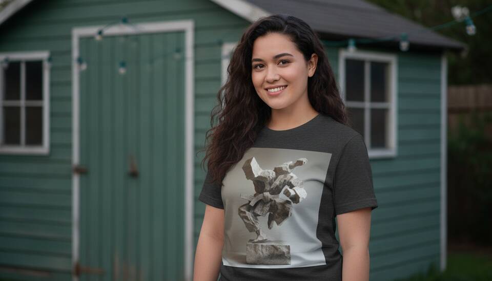 Model Wearing Shirt