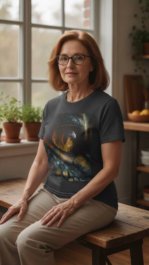 Model Wearing Shirt