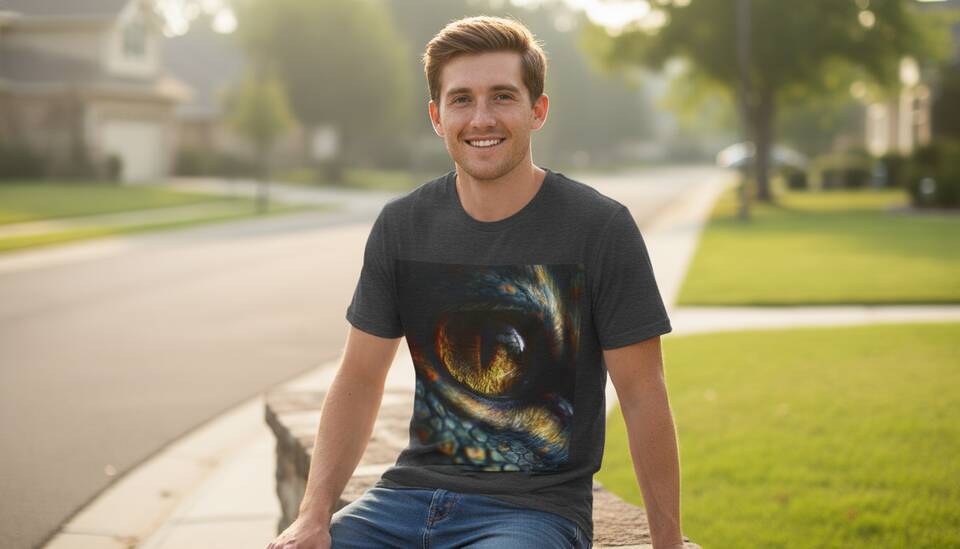 Model Wearing Shirt