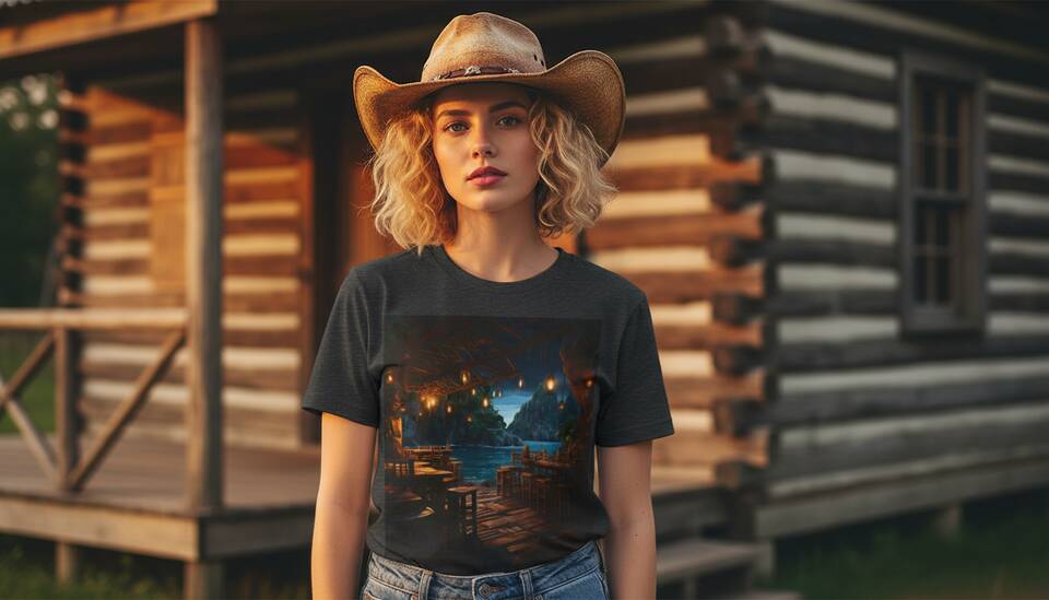 Model Wearing Shirt